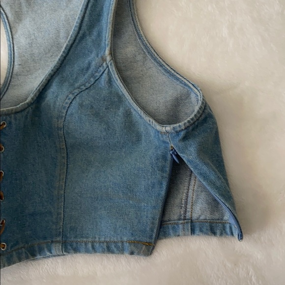 Forever 21 Vintage Jean crop top - Picture 3 of 5